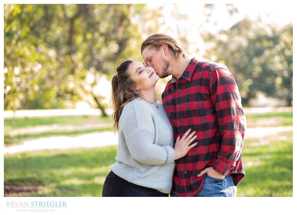 engagement session at Loose Park